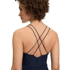 Abendkleid mit Volant