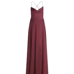 Abendkleid mit Wasserfallausschnitt