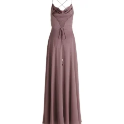 Abendkleid mit Wasserfallausschnitt