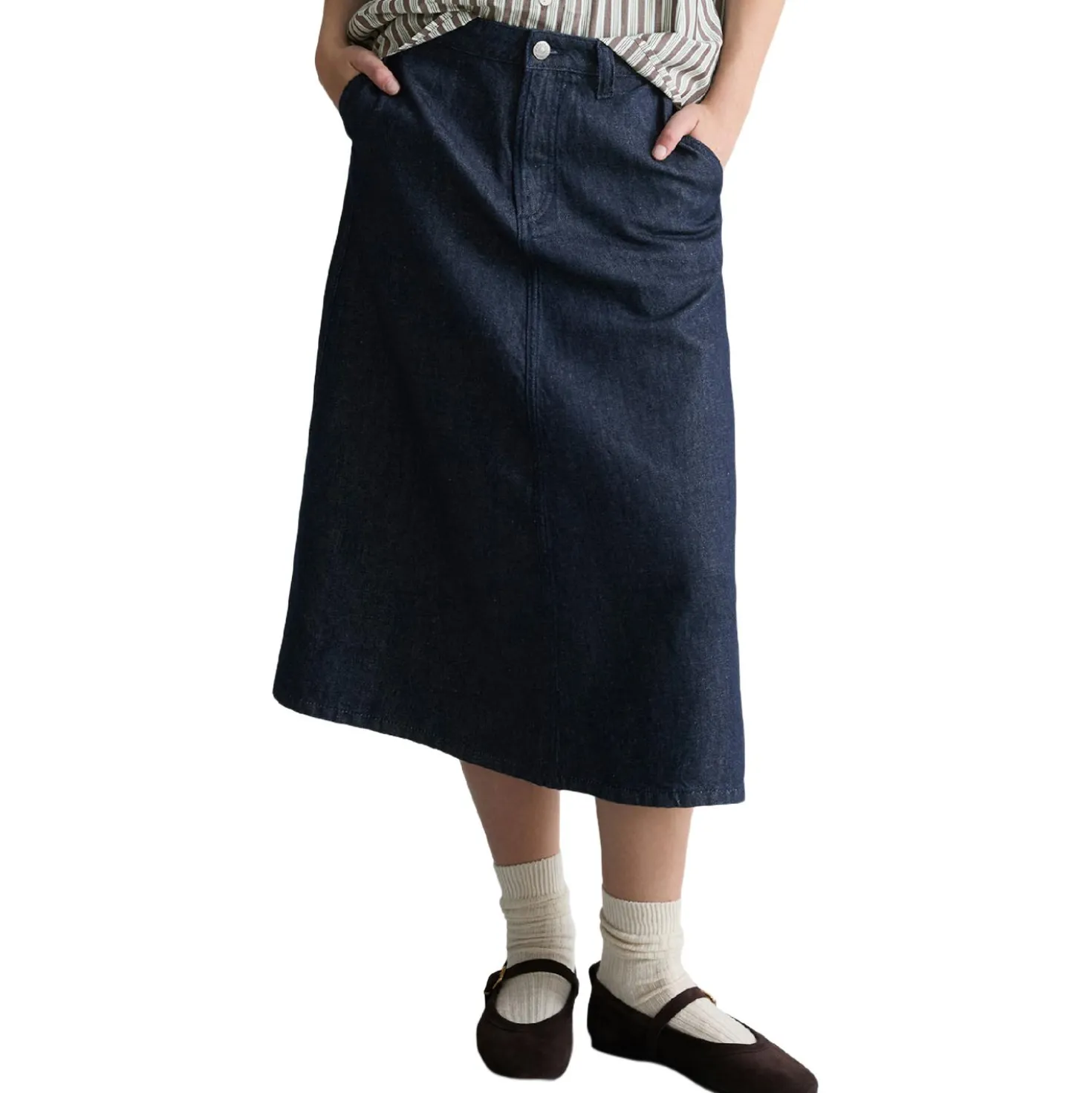 Ausgestellter jeansrock