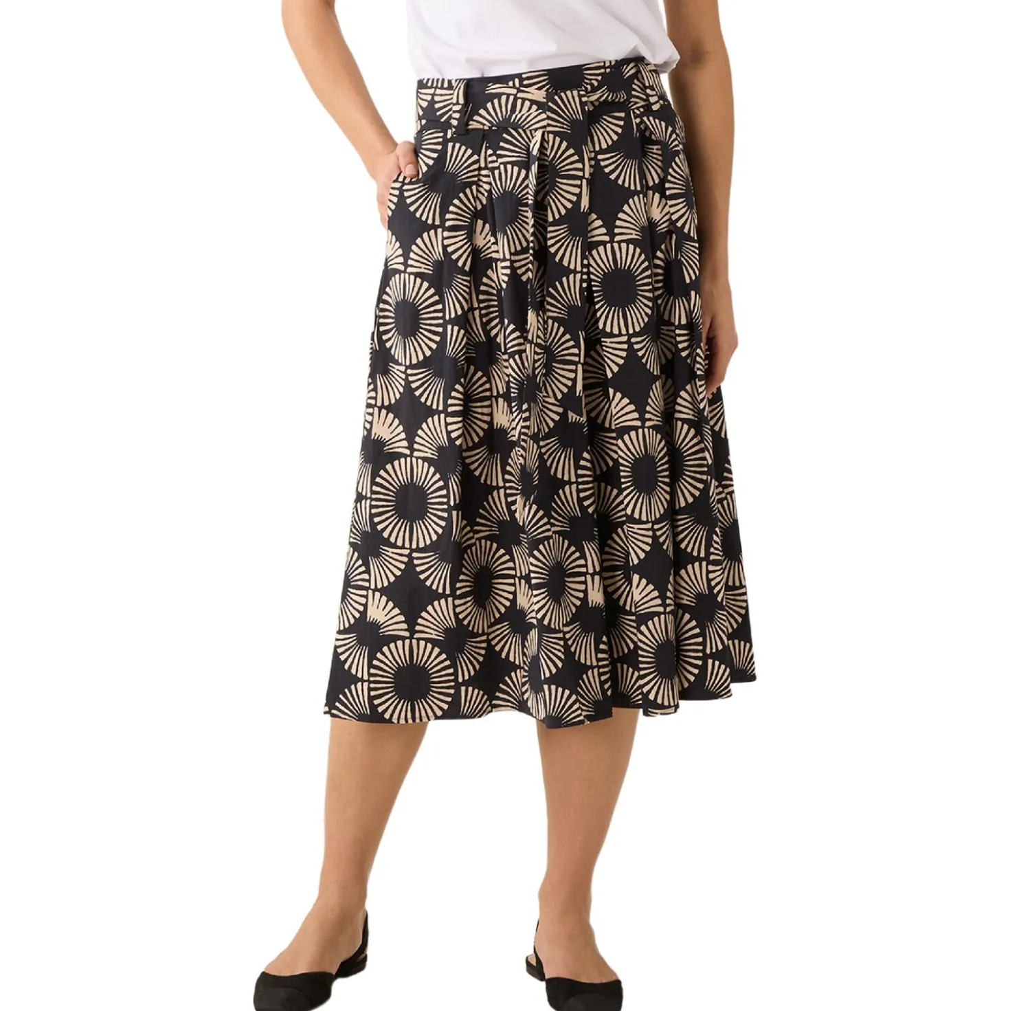 Baumwollrock mit print