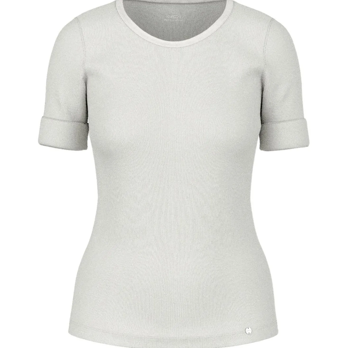 Baumwollstretch-shirt mit halbarm