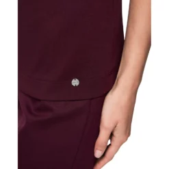 Baumwollstretch-shirt mit halbarm