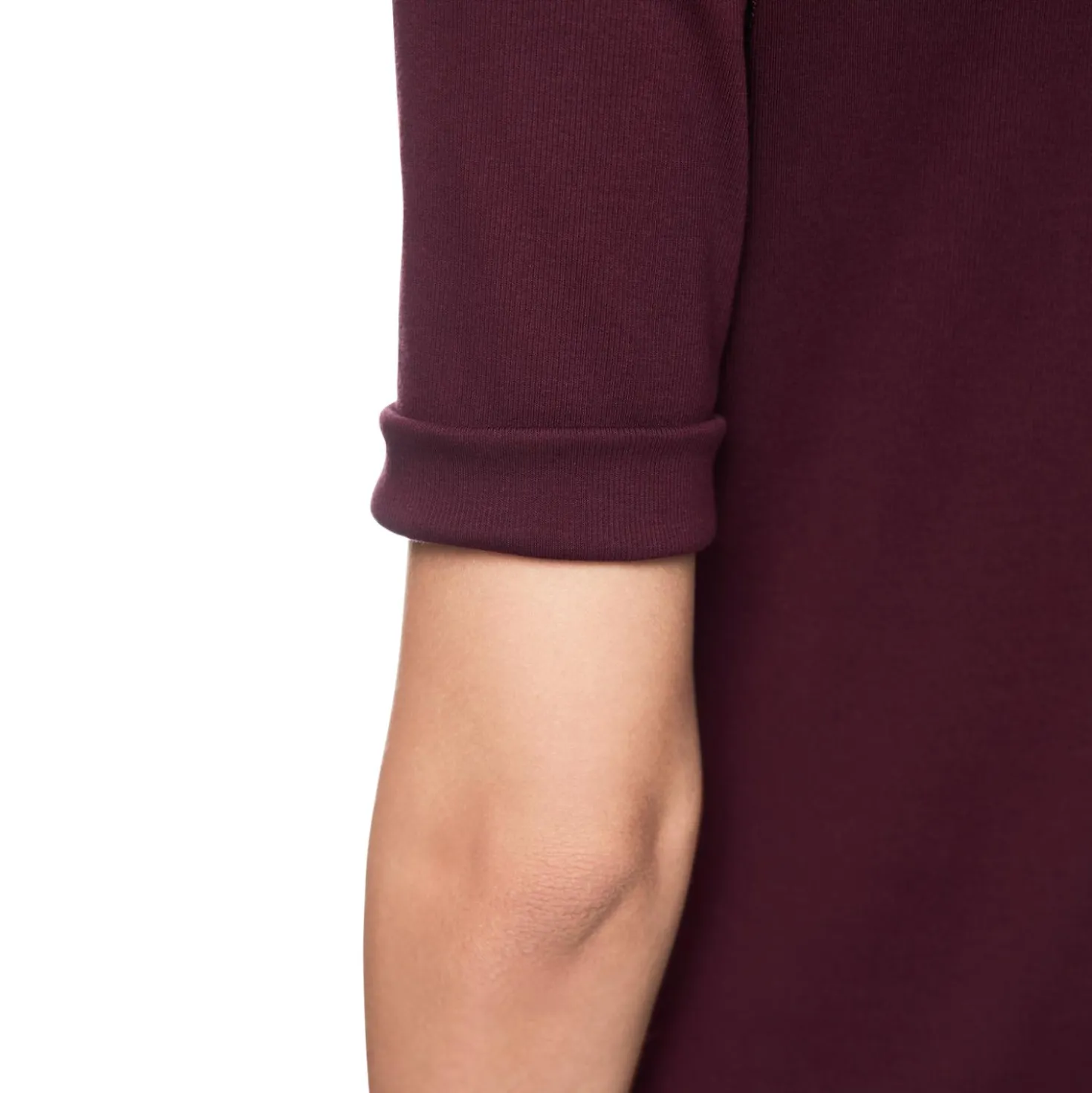 Baumwollstretch-shirt mit halbarm
