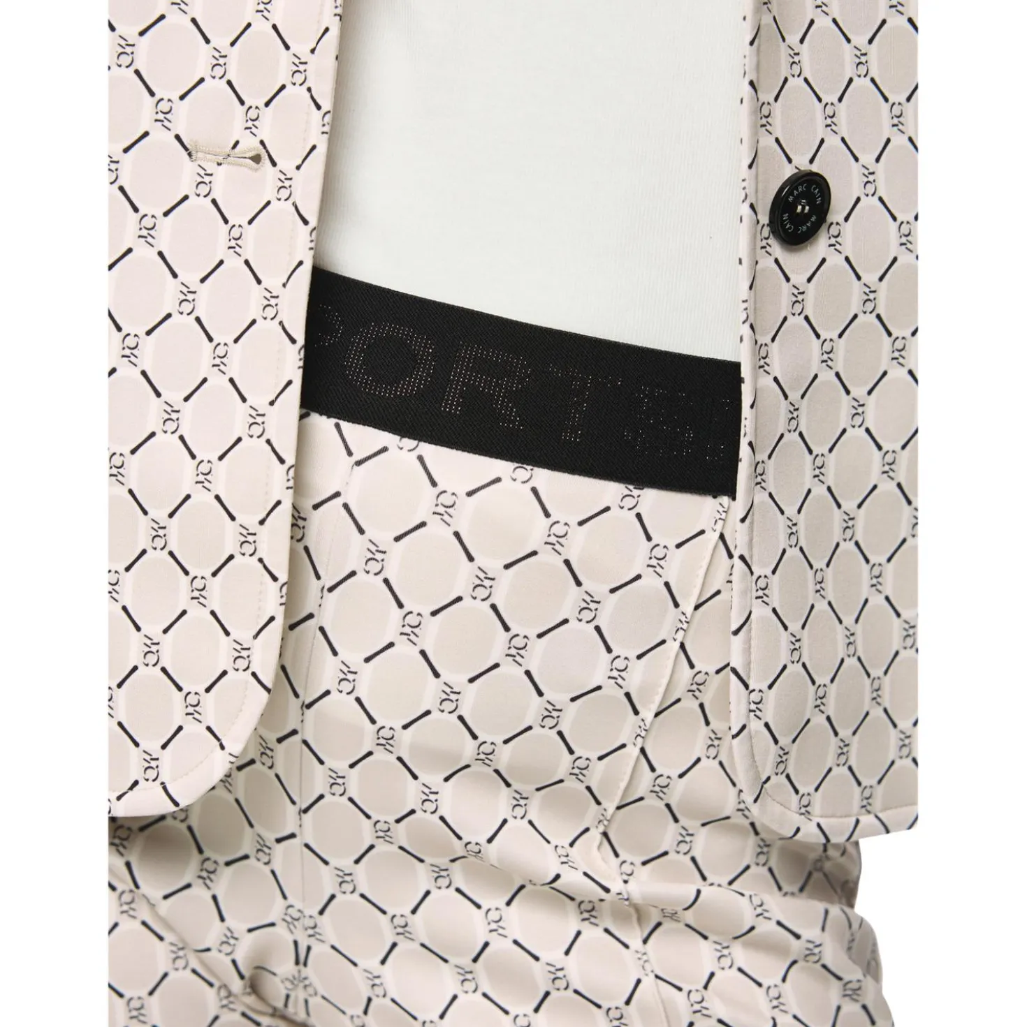 Bedruckte hose aus scubajersey