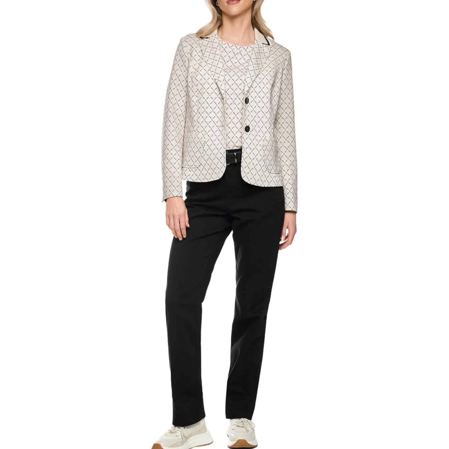 Bedruckter blazer aus scubajersey
