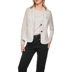 Bedruckter blazer aus scubajersey