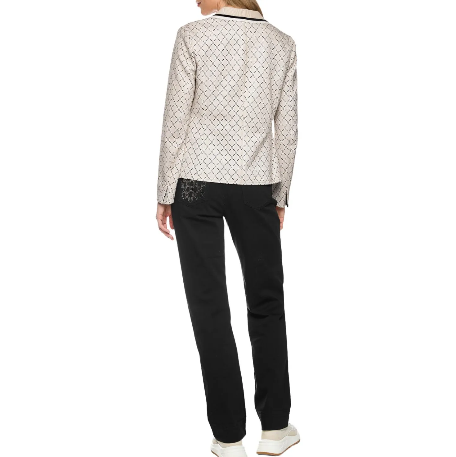 Bedruckter blazer aus scubajersey