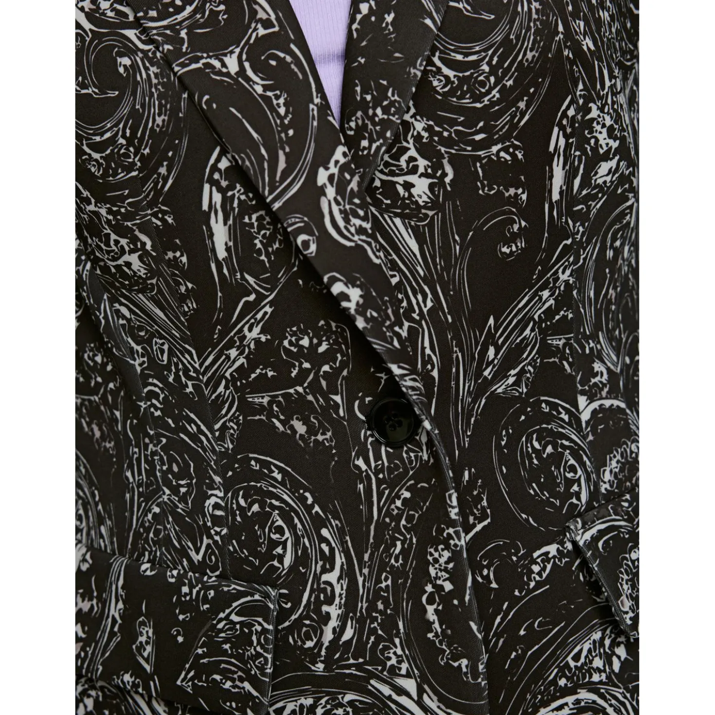 Blazer mit allover-print aus scuba-jersey