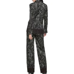 Blazer mit allover-print aus scuba-jersey