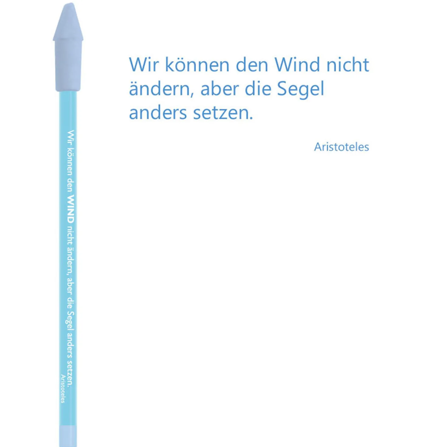 Bleistift blau, Aristoteles