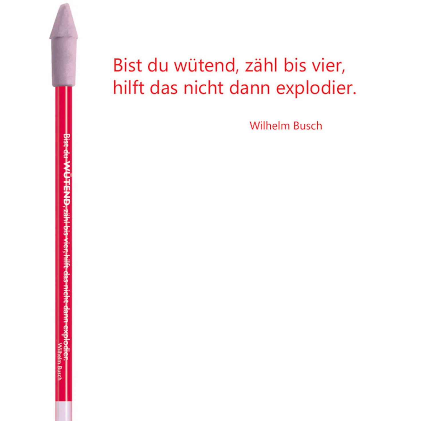 Bleistift rot, Busch
