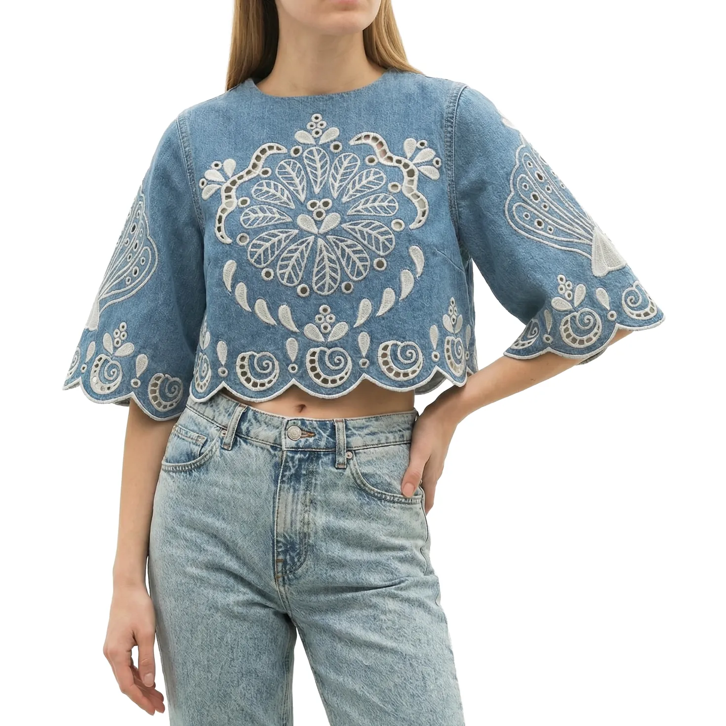 Bluse Denim Richelieux