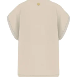 Bluse mit Kontrastsaum
