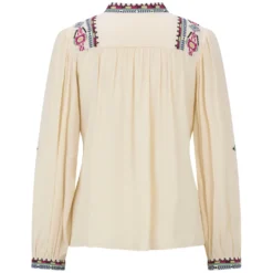 Boho-Bluse mit Stickerei