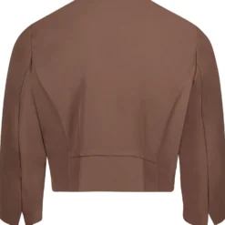 Bolero-Jacke mit Kellerfalten