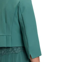 Bolero-Jacke mit Kellerfalten
