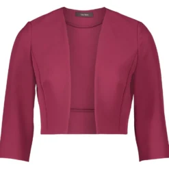 Bolero-Jacke mit Kellerfalten