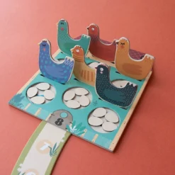 Brettspiel Cluck-Cluck the Fox -Reisegröße