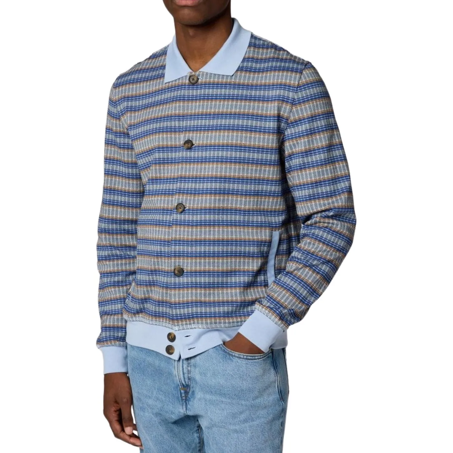 Cardigan Check Blau