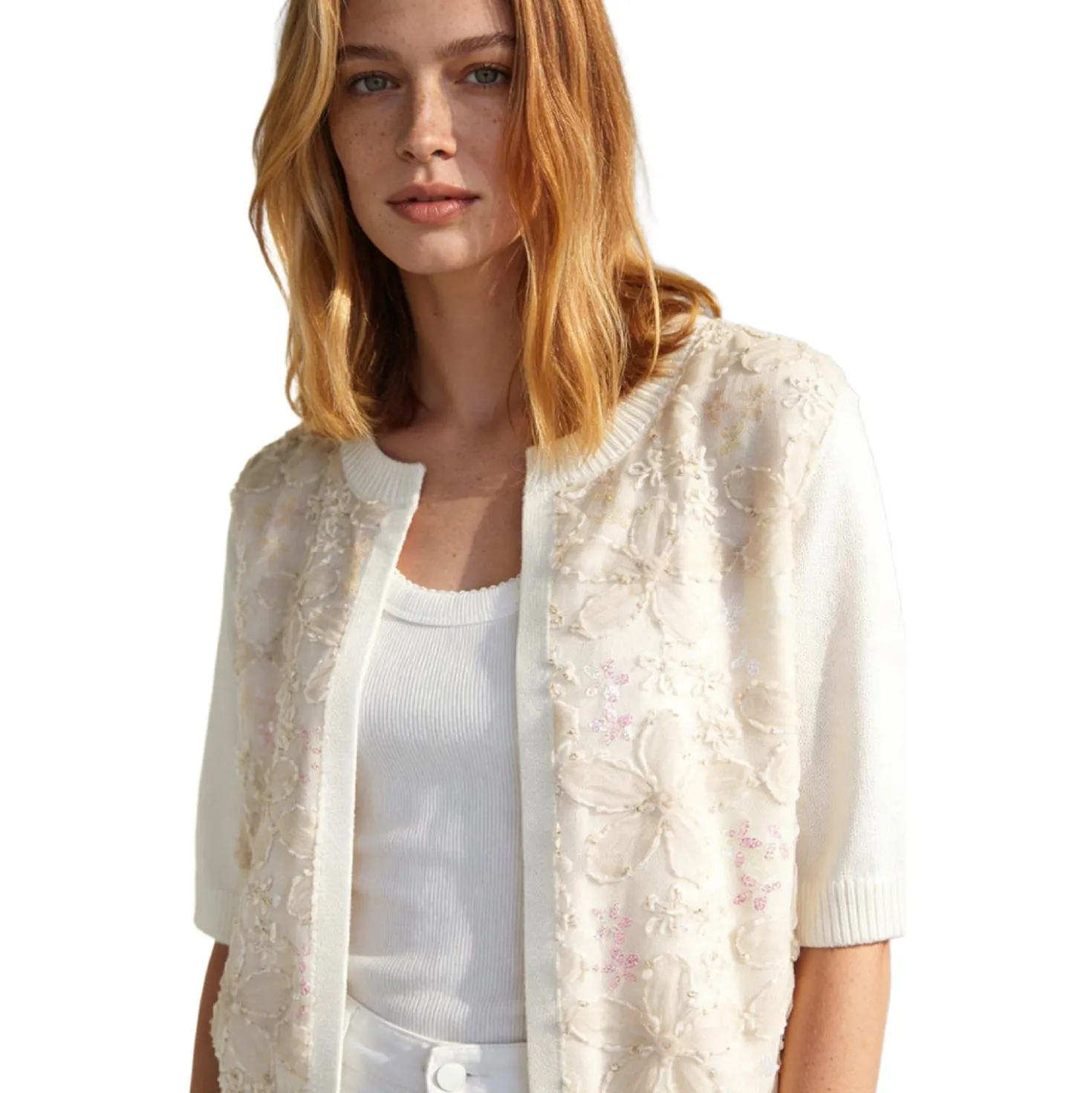 Cardigan mit pailletten