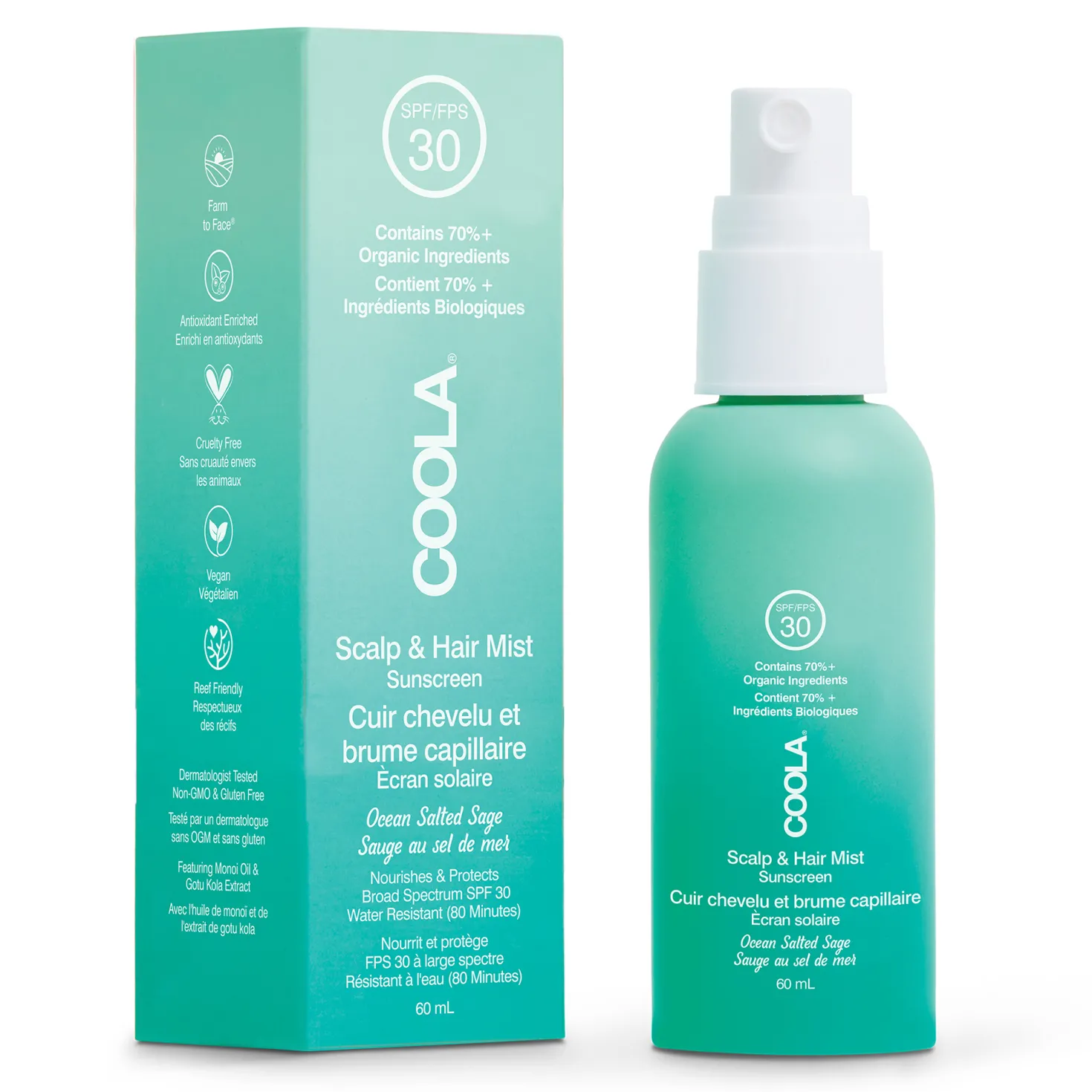 Classic SPF 30 Organic Scalp & Hair Mist