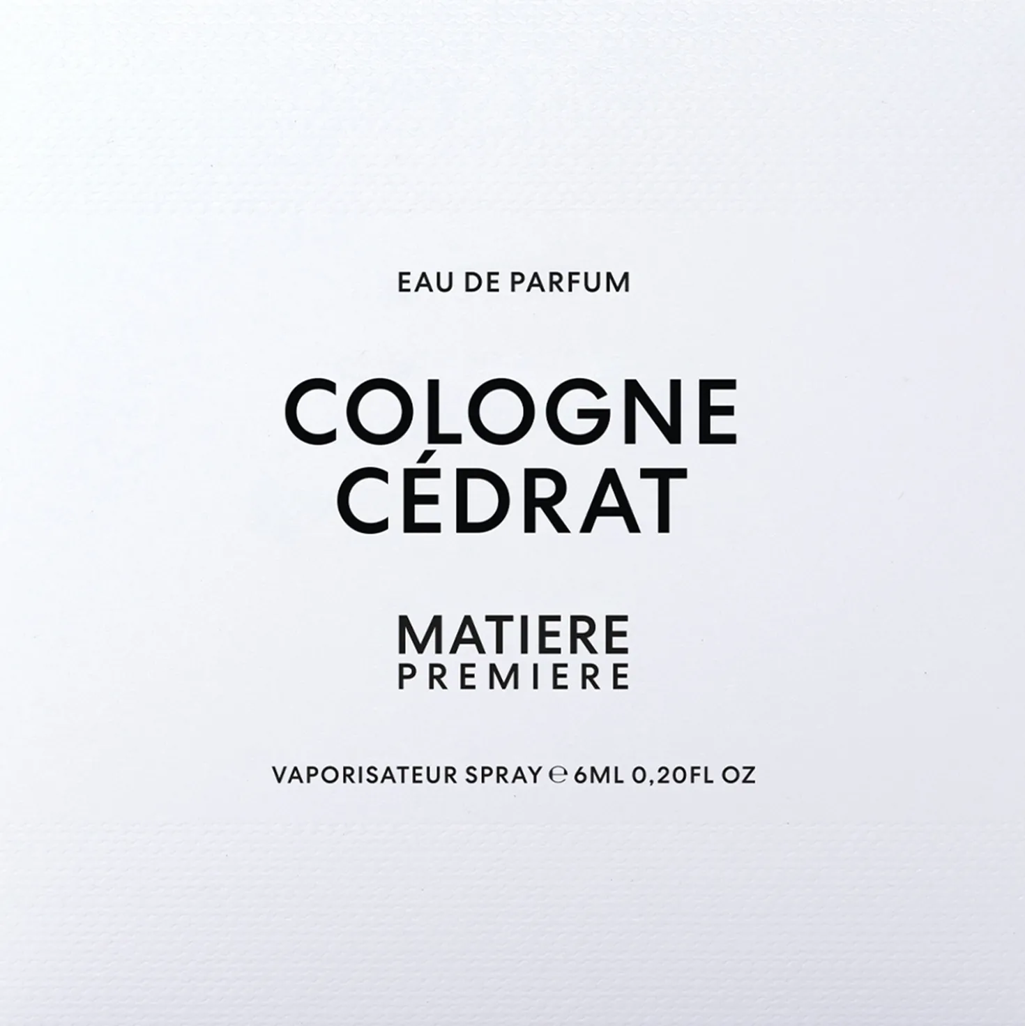 Cologne Cédrat Eau de Parfum