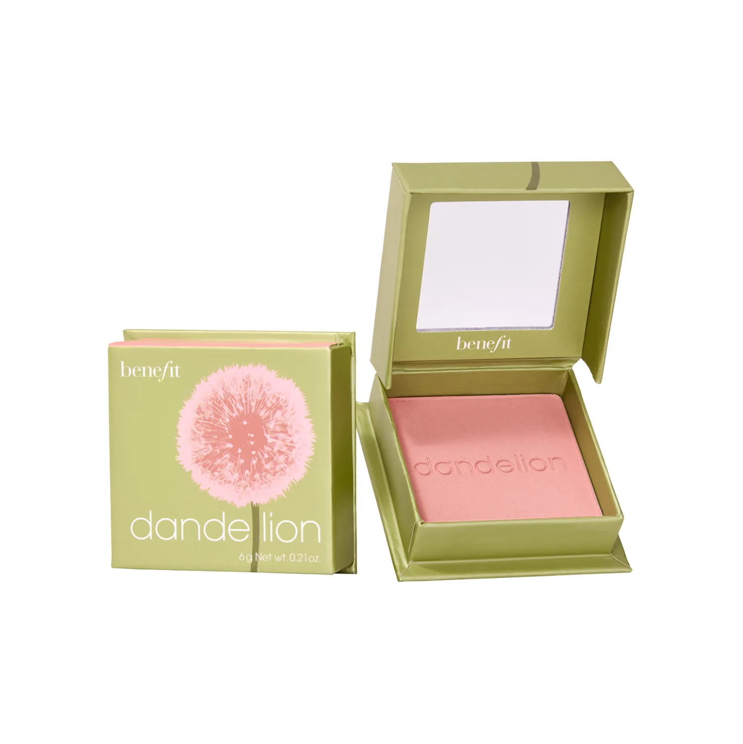 Dandelion Rouge und Brightening Powder in zartem Rosa