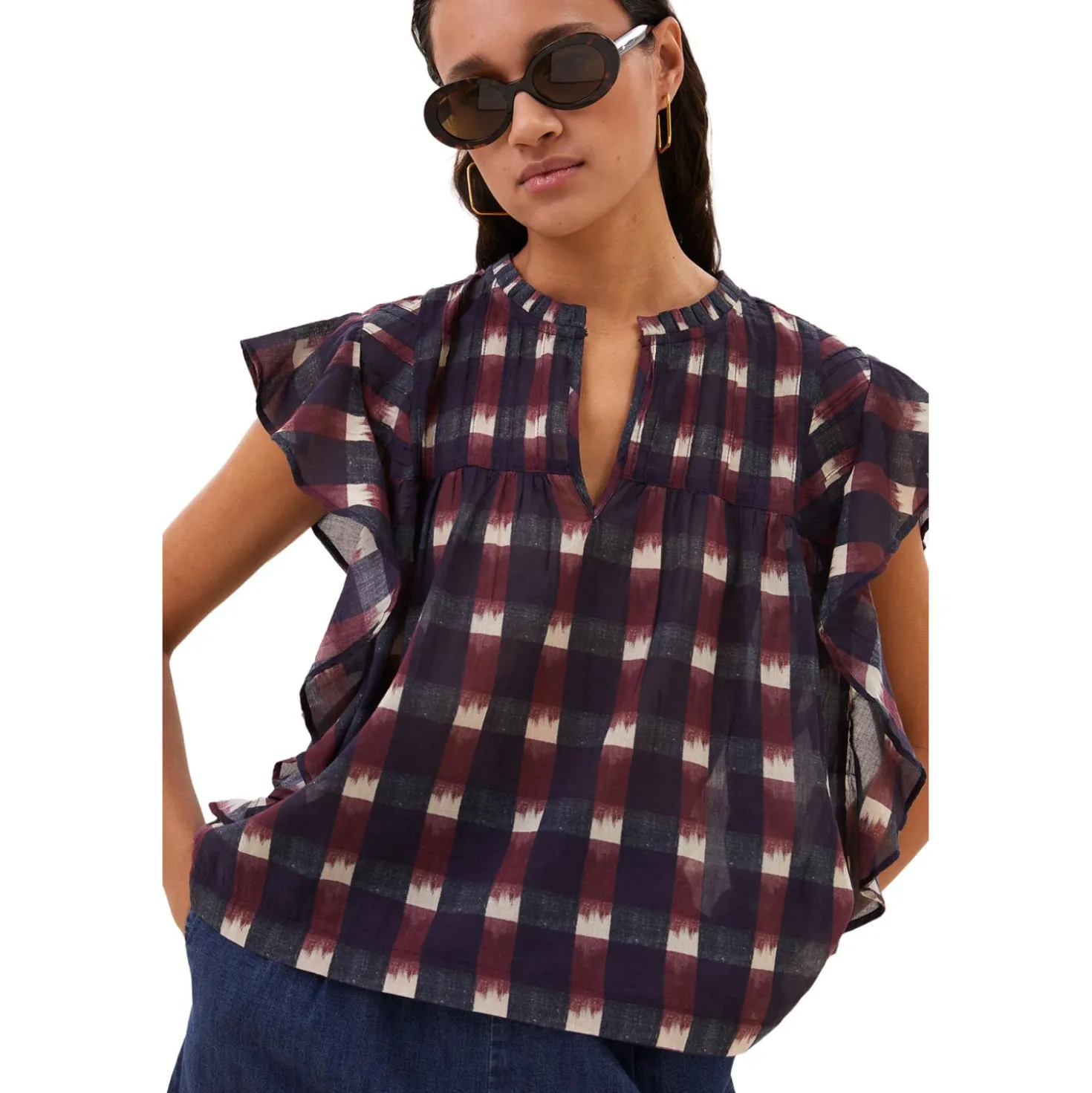 Danee ikat blouse