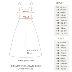 Dirndl Wiessee 80cm