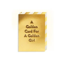 Grußkarte Golden Girl