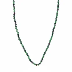 Halskette Rubyzoesite