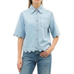 Jeansbluse