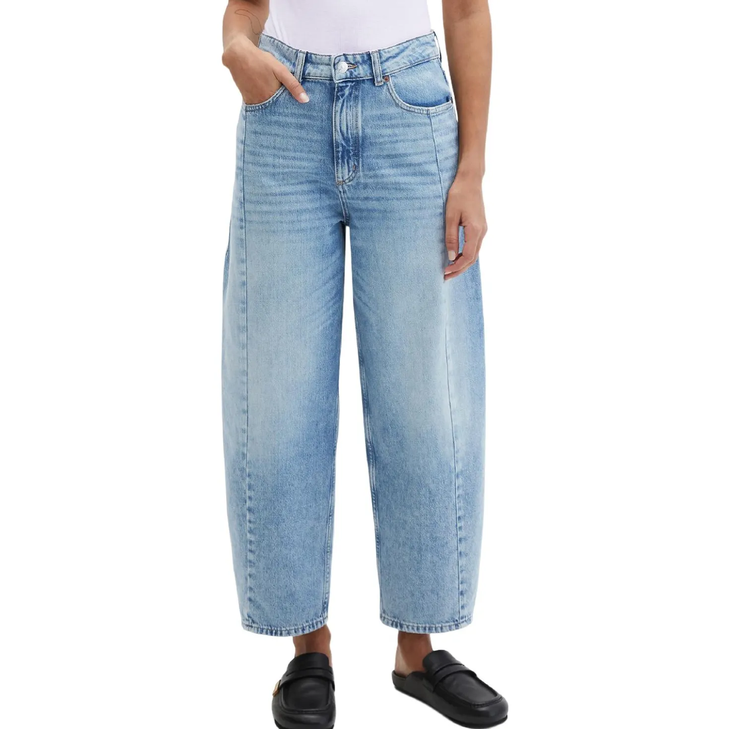Jeans Lara Barrel Cropped