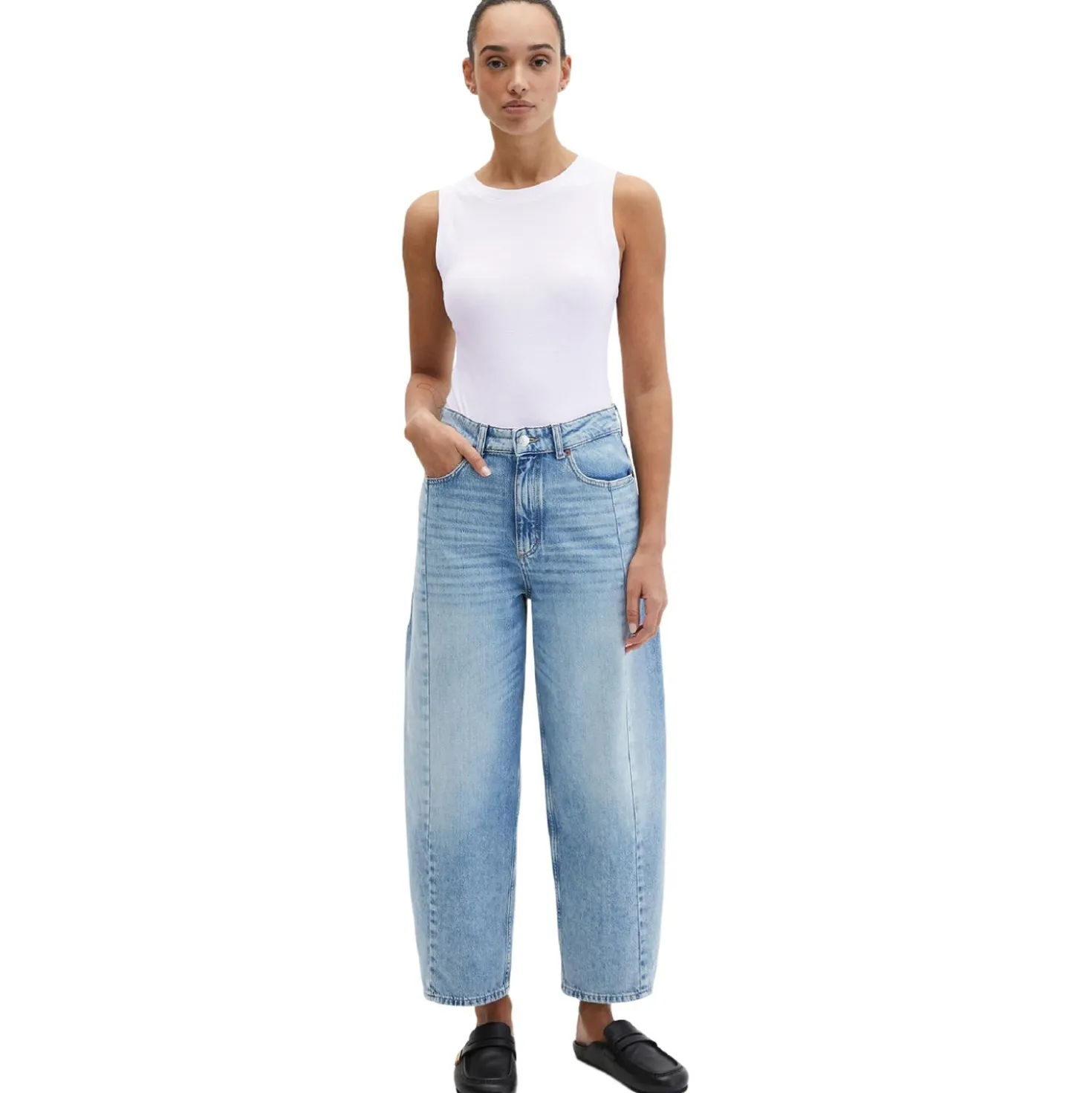 Jeans Lara Barrel Cropped