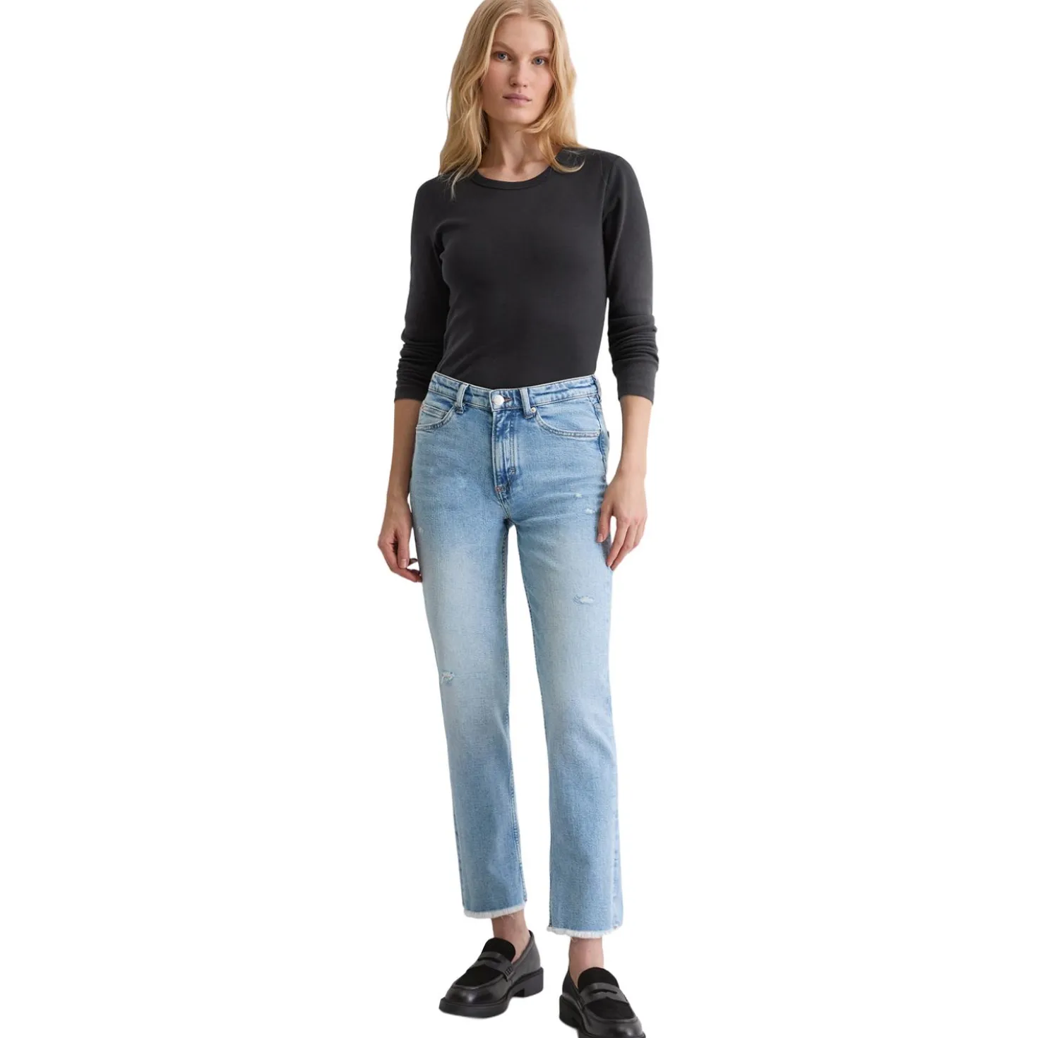 Jeans Linde Straight Cropped