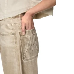 Jeans ruma mit gold-finish