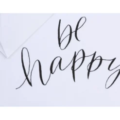Karte Handlettering - Be happy
