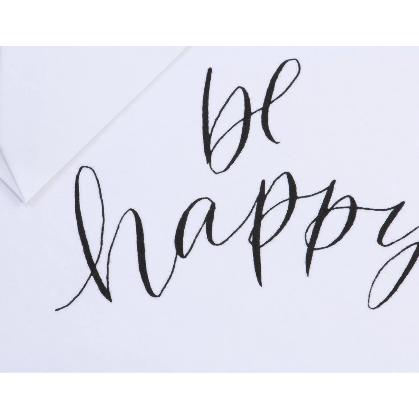 Karte Handlettering - Be happy