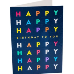 Karte Happy Birthday