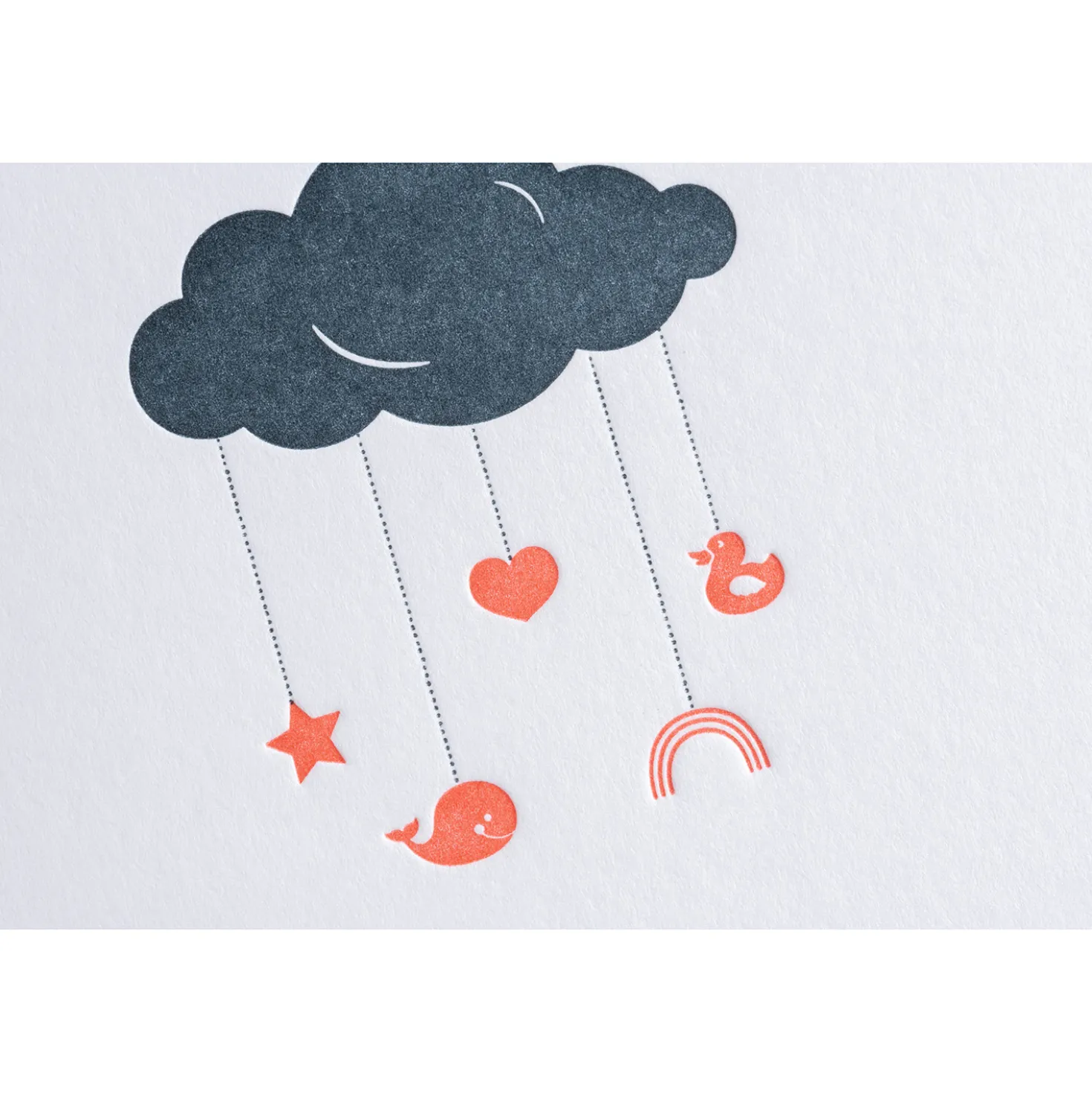 Karte Letterpress - Alles Liebe zur Geburt