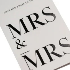 Karte Mrs & Mrs