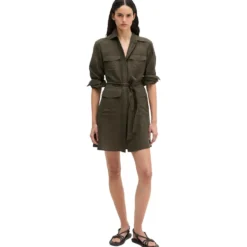 Kleid im safari-stil flared