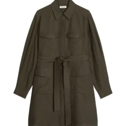 Kleid im safari-stil flared