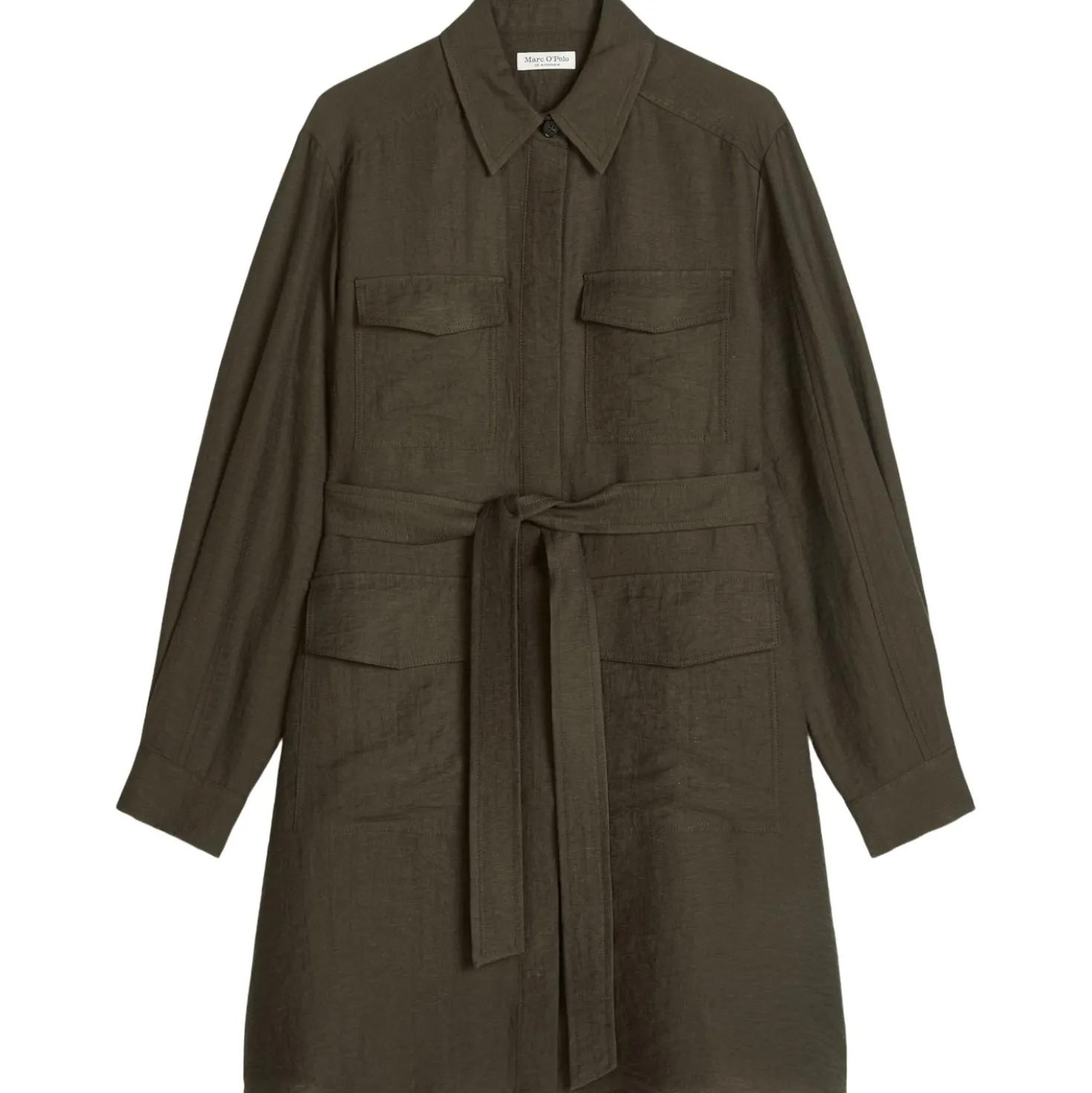 Kleid im safari-stil flared