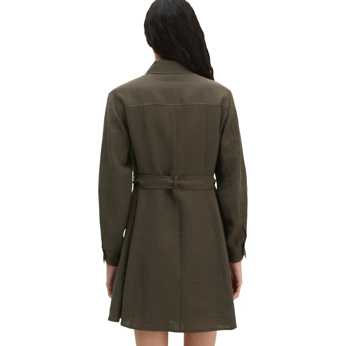 Kleid im safari-stil flared