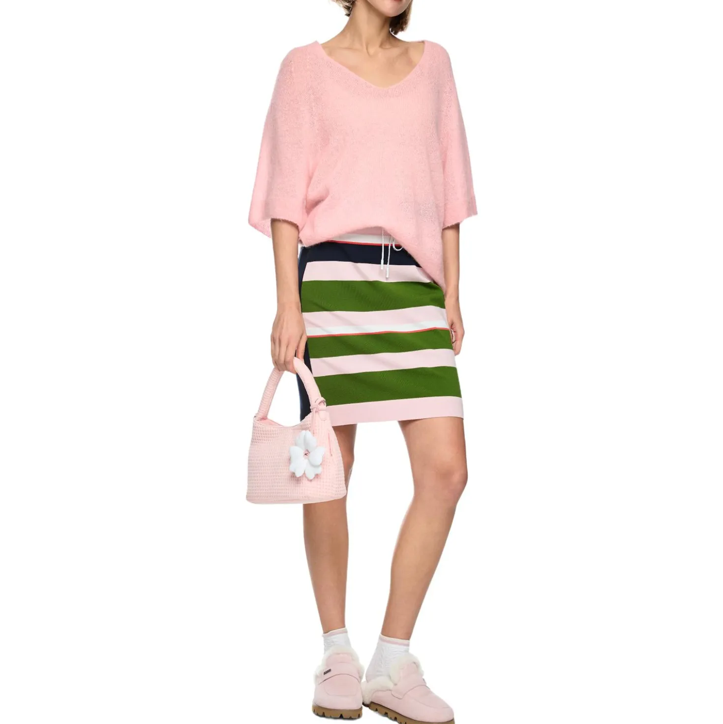 Kurzarm-pullover knitted in germany