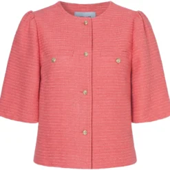 Kurze boucléjacke