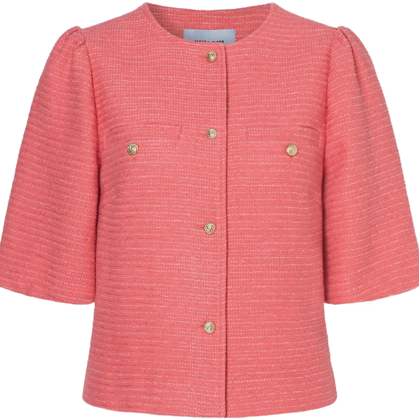 Kurze boucléjacke