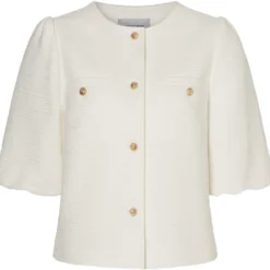 Kurze boucléjacke